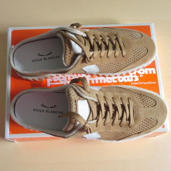 Voile Blanche Ines Mule Suede Sneaker, Size 39, Medium Brown/Tan, New with box - Picture 3 of 14